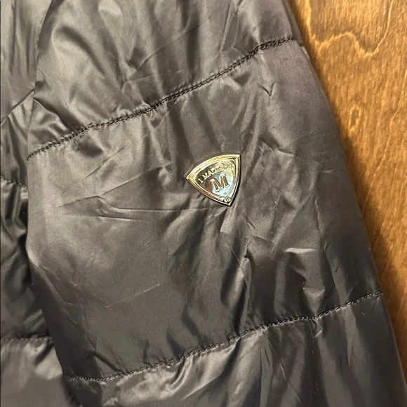 Women's 1 Madison Faux Fur Cheetah Print Reversible Quilted Down Coat Size M - Picture 7 of 10